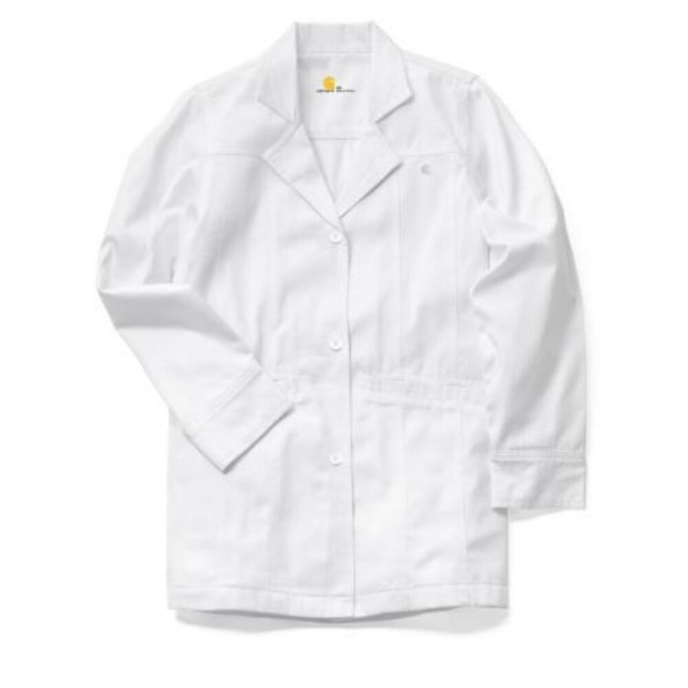 Carhartt® C72103 Women's Short Fashion Lab Coat - White